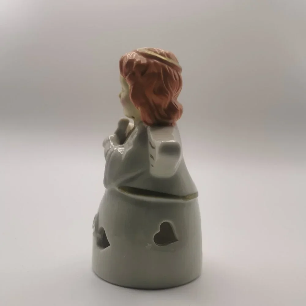 Vintage Pottery Angel 'Joy' Candle Holder -Table‎ Decor -5